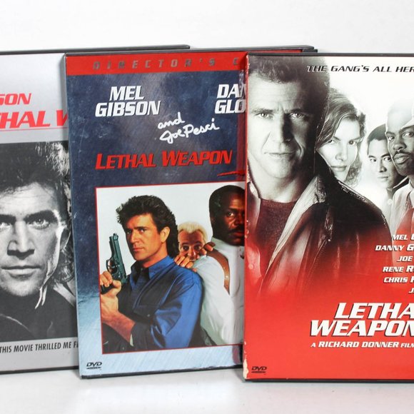 Lethal Weapon 1, 3, 4 DVD Movie Bundle Mel Gibson Joe Pesci Danny Glover - Picture 1 of 6